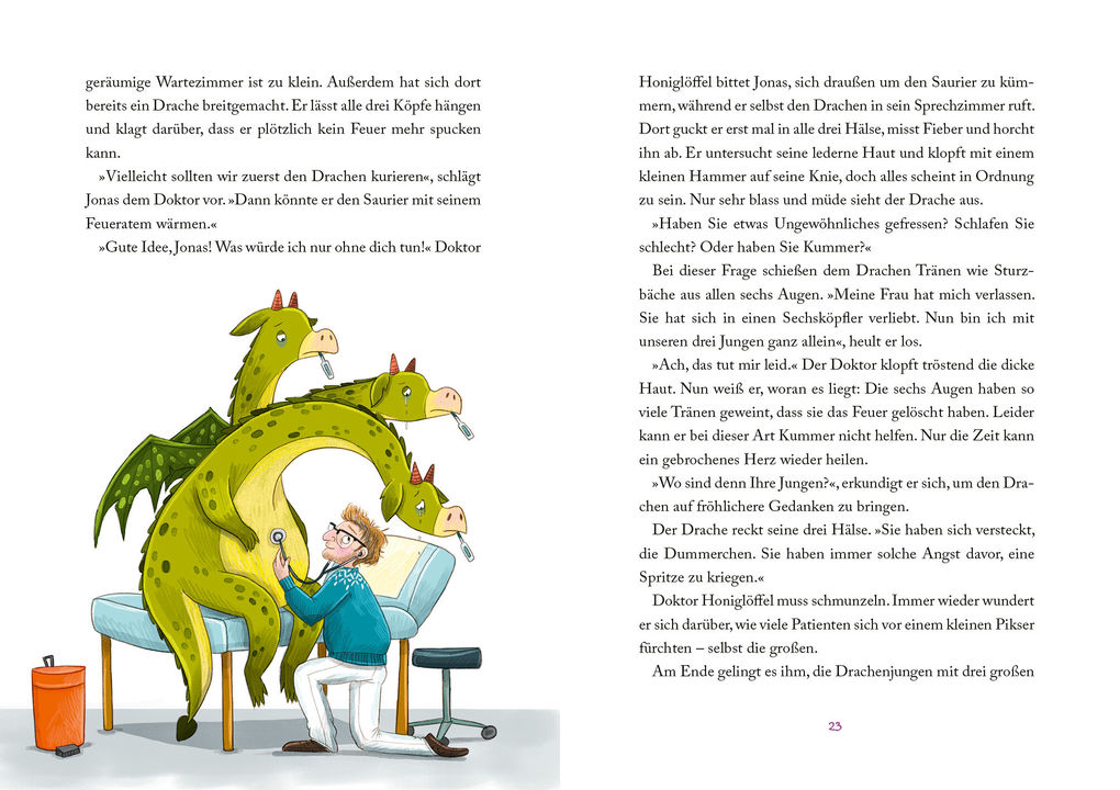 Weitere Ansicht: Doktor Honiglöffel, Praxis für magische Wesen - Der aufgetaute Flugsaurier | Annette Herzog