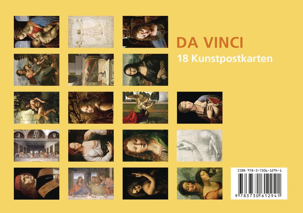 Weitere Ansicht: Postkarten-Set Leonardo da Vinci