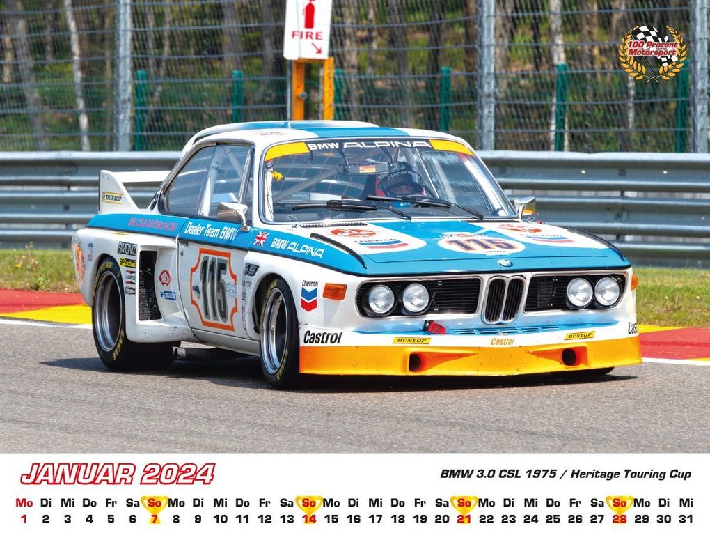 Weitere Ansicht: BMW im Rennsport Kalender 2024 | Frank Pommer