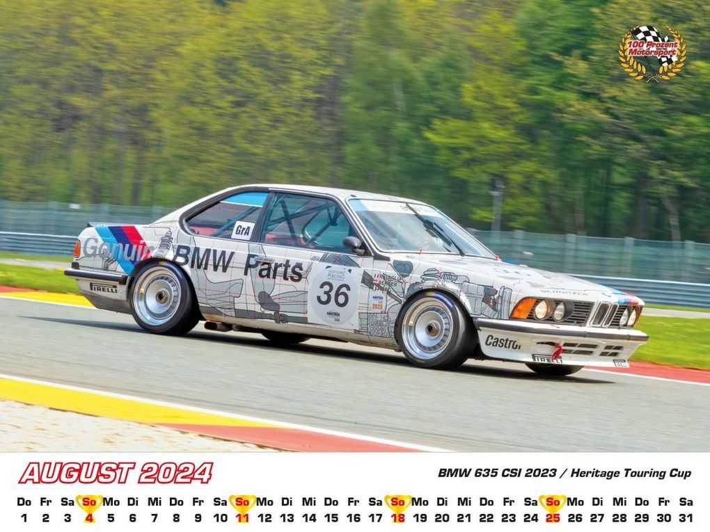 Weitere Ansicht: BMW im Rennsport Kalender 2024 | Frank Pommer