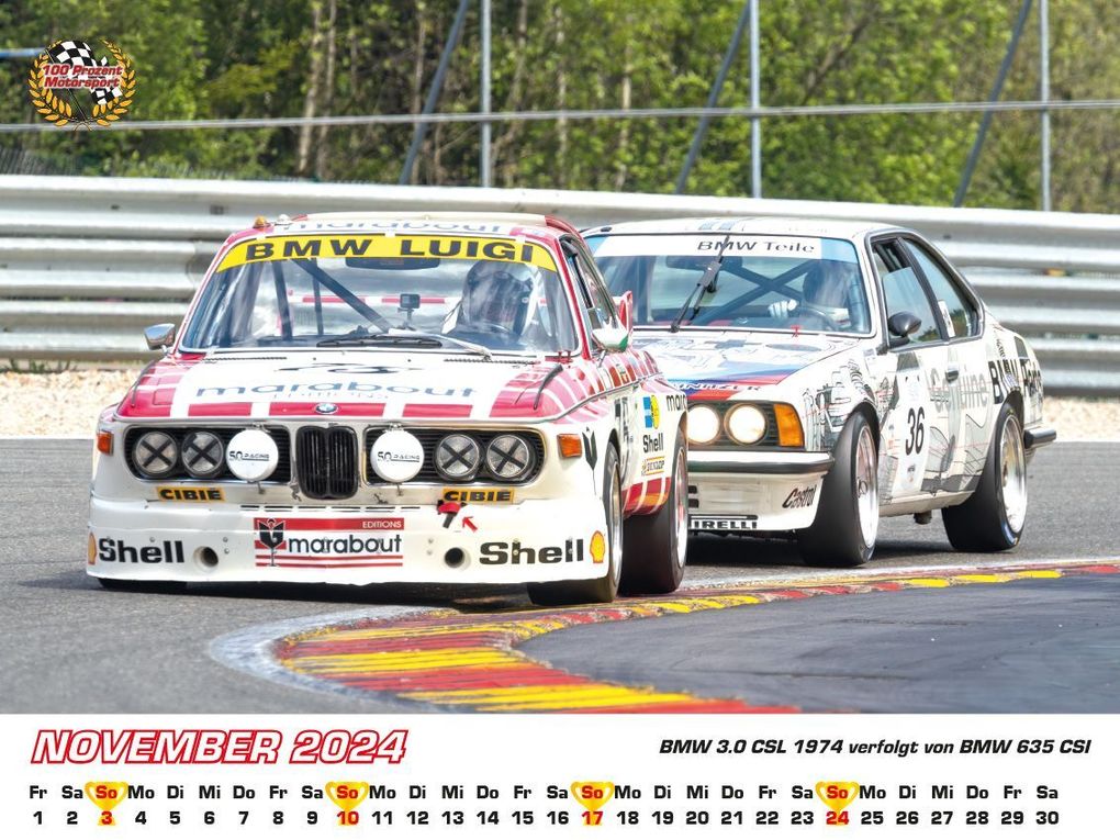 Weitere Ansicht: BMW im Rennsport Kalender 2024 | Frank Pommer