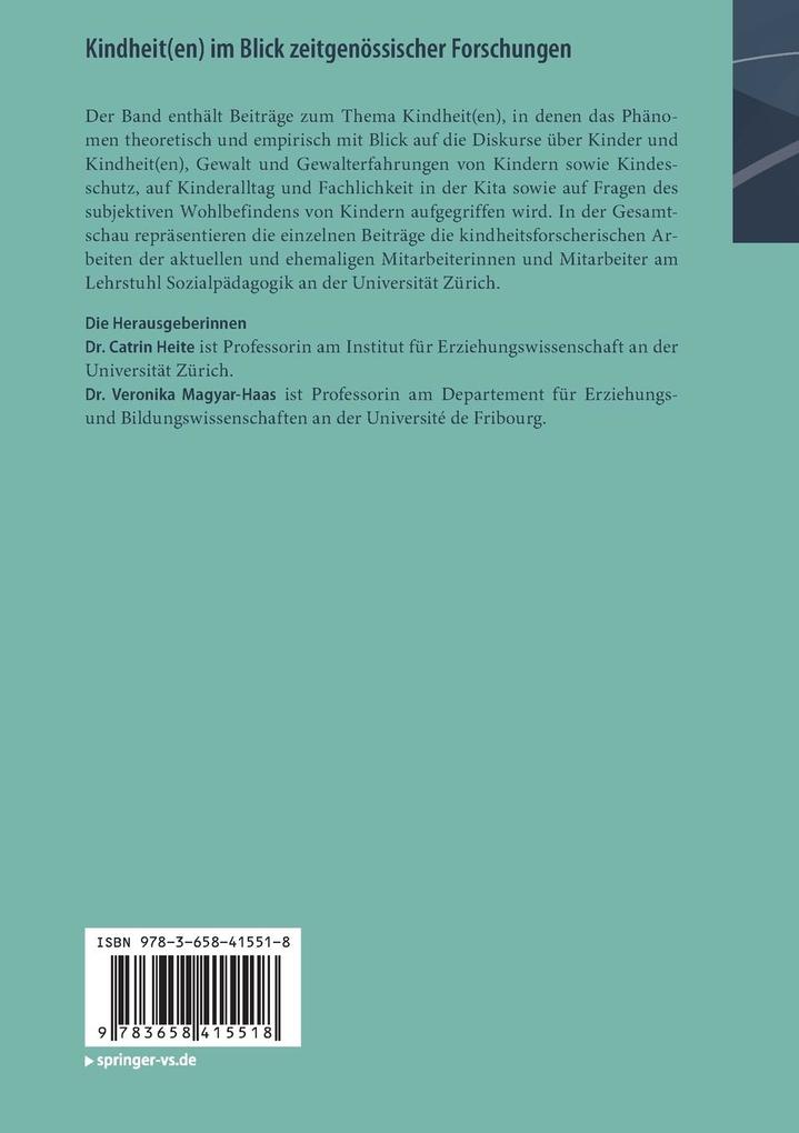 Weitere Ansicht: Kindheit(en) im Blick zeitgenössischer Forschungen