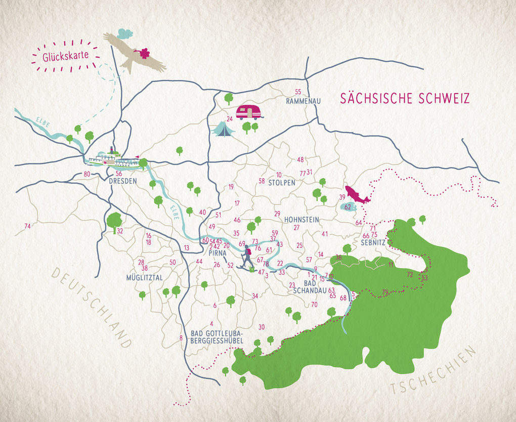 Weitere Ansicht: Glücksorte in der Sächsischen Schweiz | Ulrike Striebeck