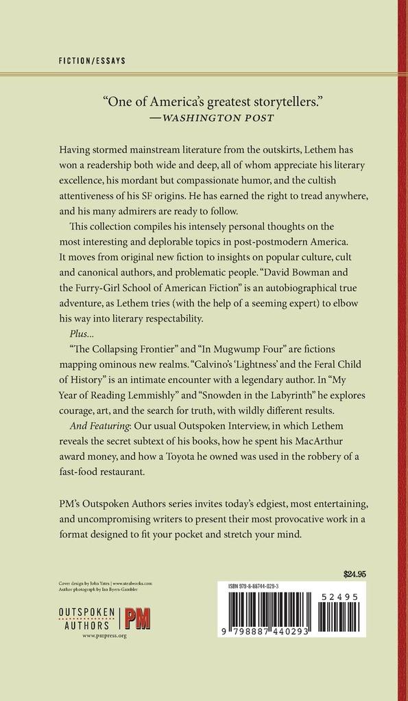 Weitere Ansicht: The Collapsing Frontier | Jonathan Lethem