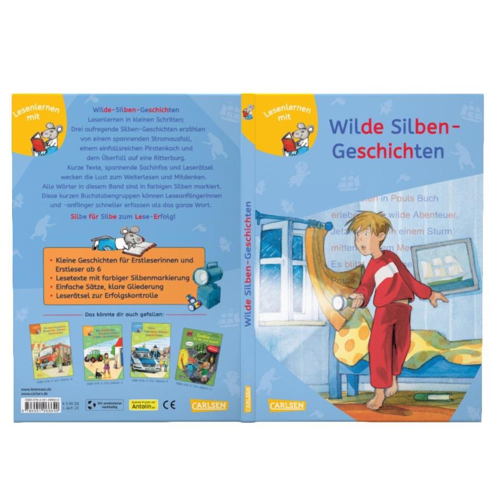 Weitere Ansicht: LESEMAUS zum Lesenlernen Sammelbände: Wilde Silben-Geschichten | Wolfram Hänel, Ulrike Gerold, Imke Rudel, Ursel Scheffler