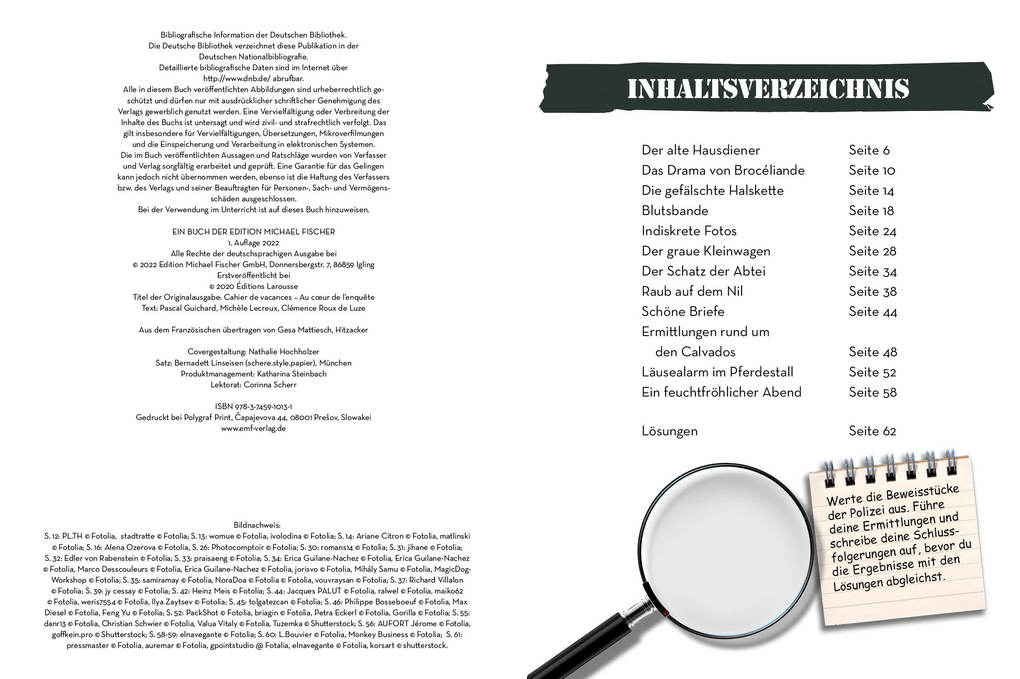 Weitere Ansicht: Detective Games - Löse die Fälle! | Pascal Guichard, Michèle Lecreux, Clémence Roux de Luze, Gilles Saint-Martin