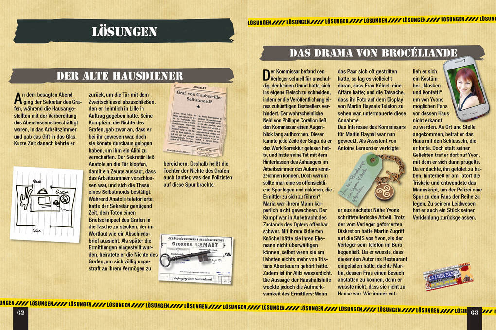 Weitere Ansicht: Detective Games - Löse die Fälle! | Pascal Guichard, Michèle Lecreux, Clémence Roux de Luze, Gilles Saint-Martin