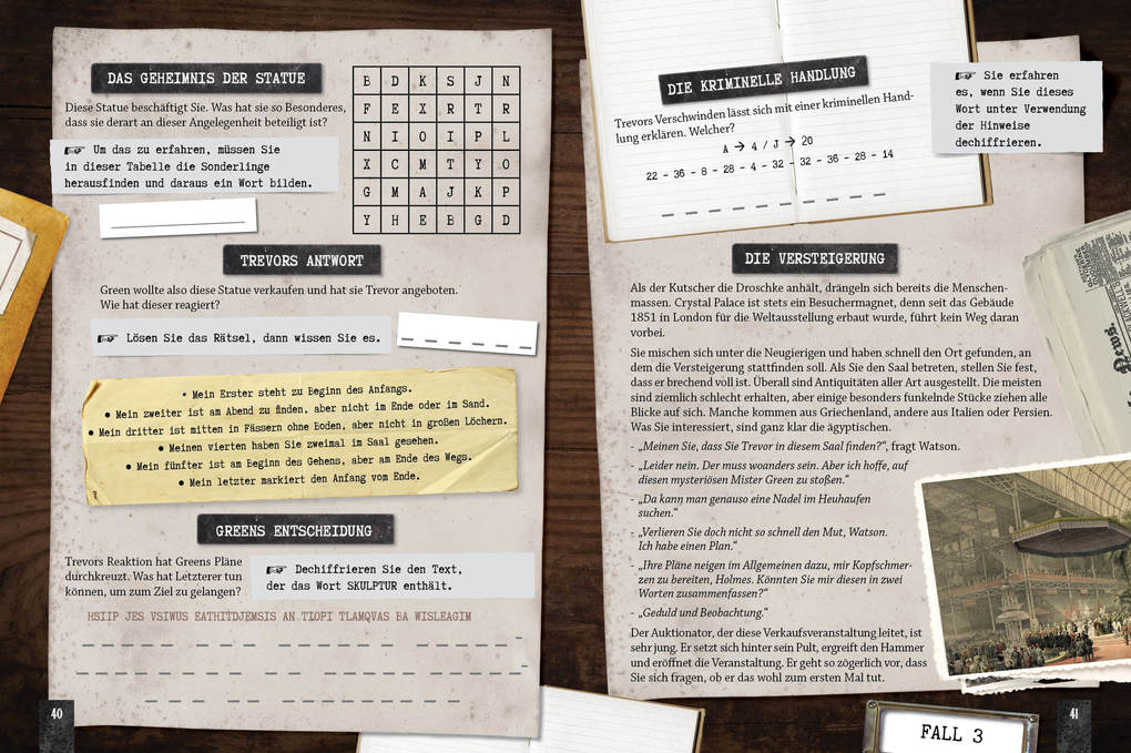 Weitere Ansicht: Detective Games - Löse die Fälle! | Pascal Guichard, Michèle Lecreux, Clémence Roux de Luze, Gilles Saint-Martin