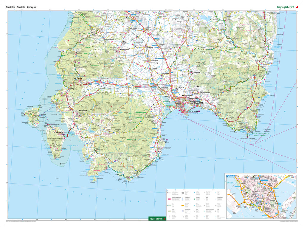 Weitere Ansicht: Sardinien, Straßenkarten-Set 1:150.000, freytag & berndt