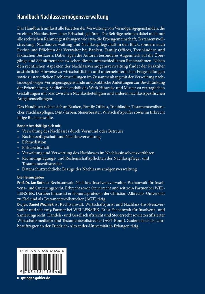 Weitere Ansicht: Handbuch Nachlassvermögensverwaltung