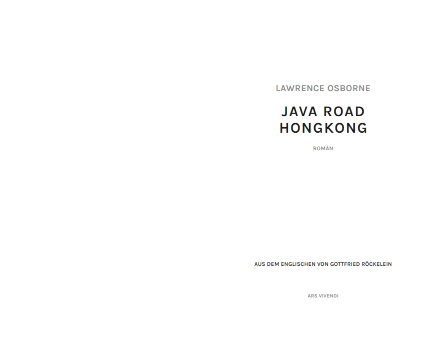 Weitere Ansicht: Java Road Hong Kong | Lawrence Osborne