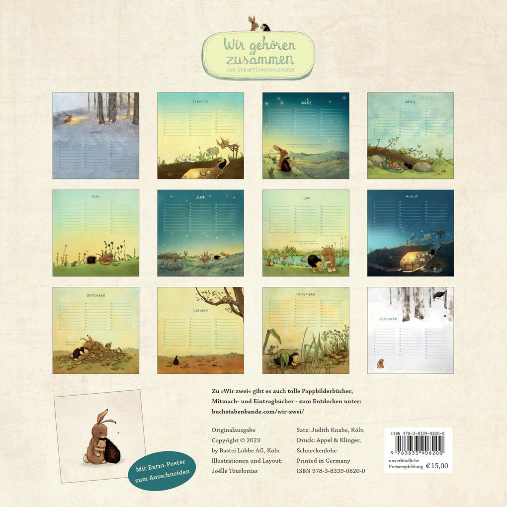 Weitere Ansicht: Wir gehören zusammen - Der Geburtstagskalender | Michael Engler