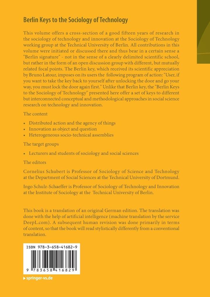 Weitere Ansicht: Berlin Keys to the Sociology of Technology