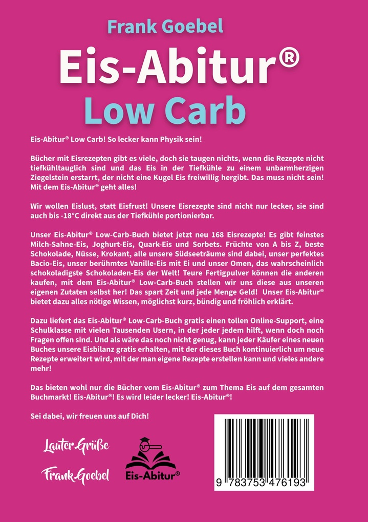 Weitere Ansicht: Eis-Abitur Low Carb | Frank Goebel
