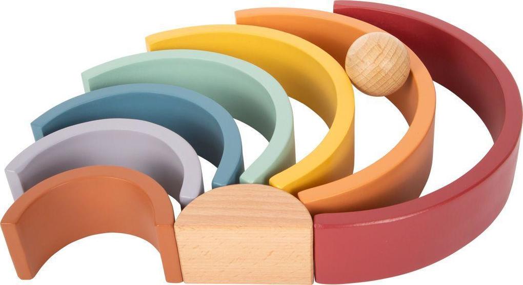 Weitere Ansicht: Holzbausteine Regenbogen "Safari"