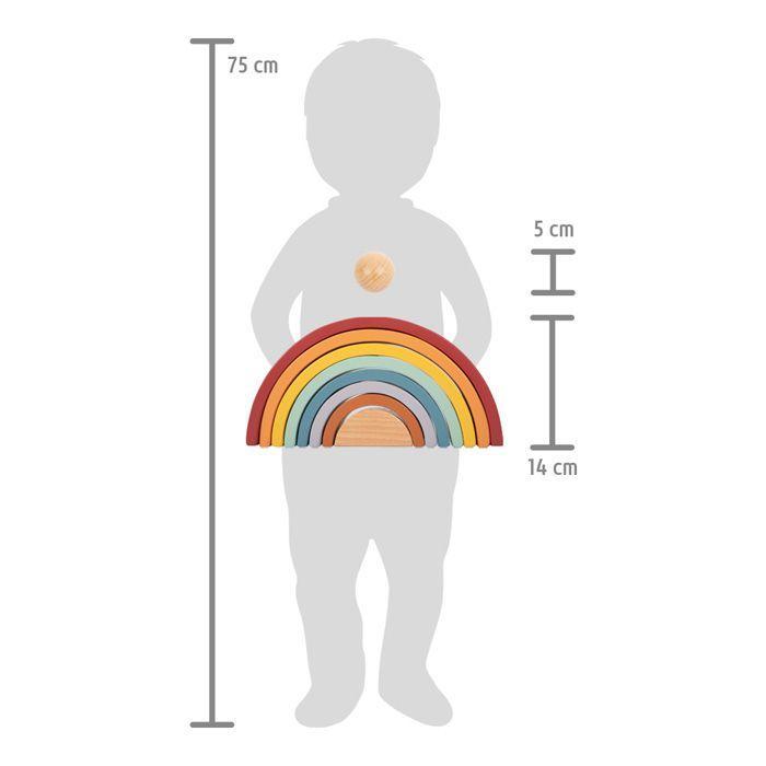 Weitere Ansicht: Holzbausteine Regenbogen "Safari"