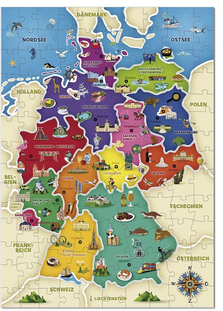 Weitere Ansicht: Ich lerne Deutschlandkarte