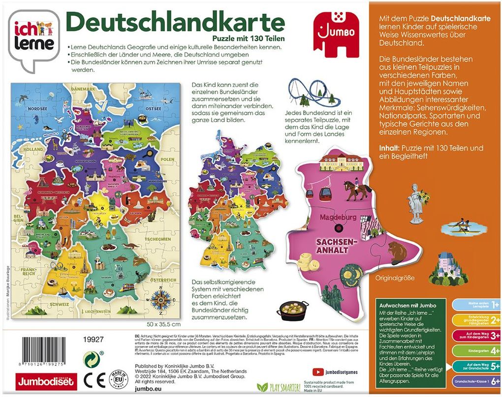 Weitere Ansicht: Ich lerne Deutschlandkarte