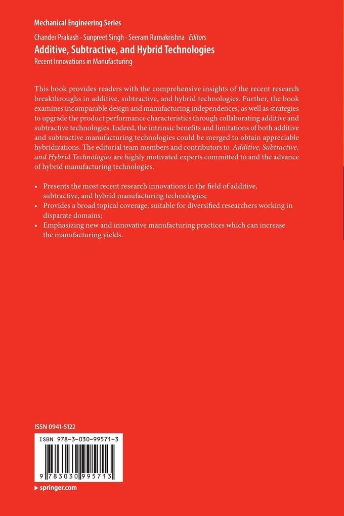 Weitere Ansicht: Additive, Subtractive, and Hybrid Technologies