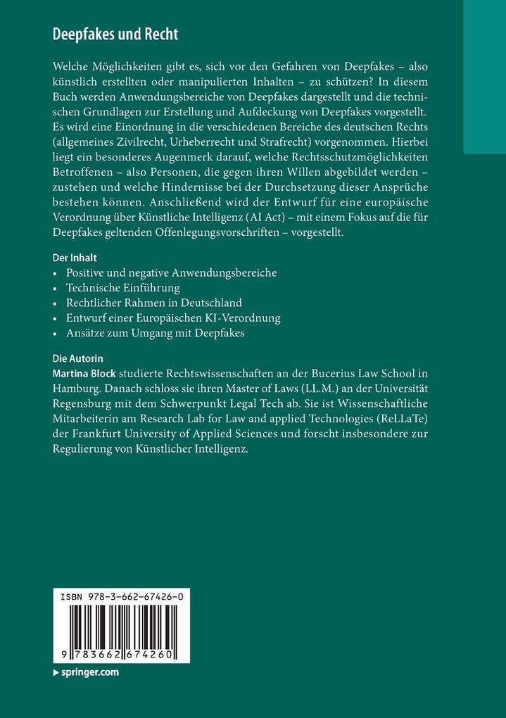 Weitere Ansicht: Deepfakes und Recht | Martina Block