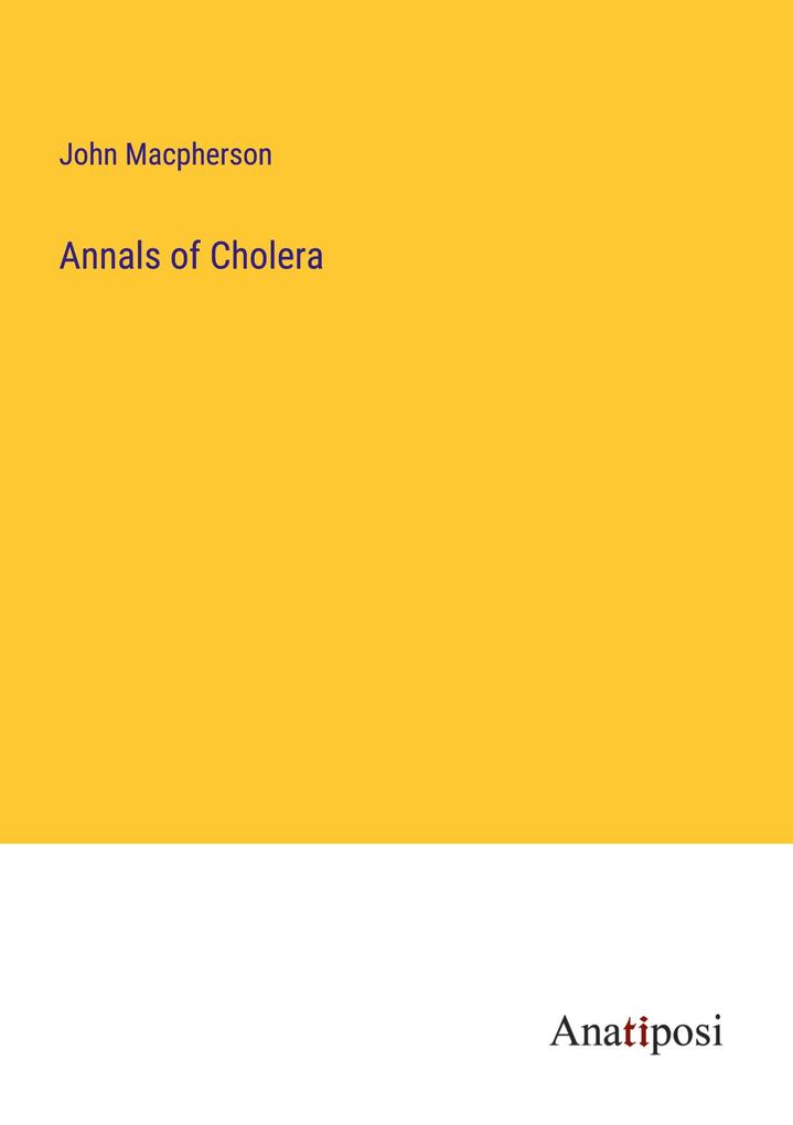 Produktbild: Annals of Cholera | John Macpherson