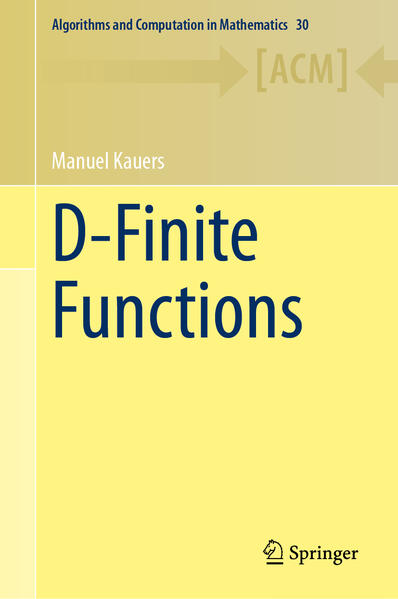 Produktbild: D-Finite Functions | Manuel Kauers