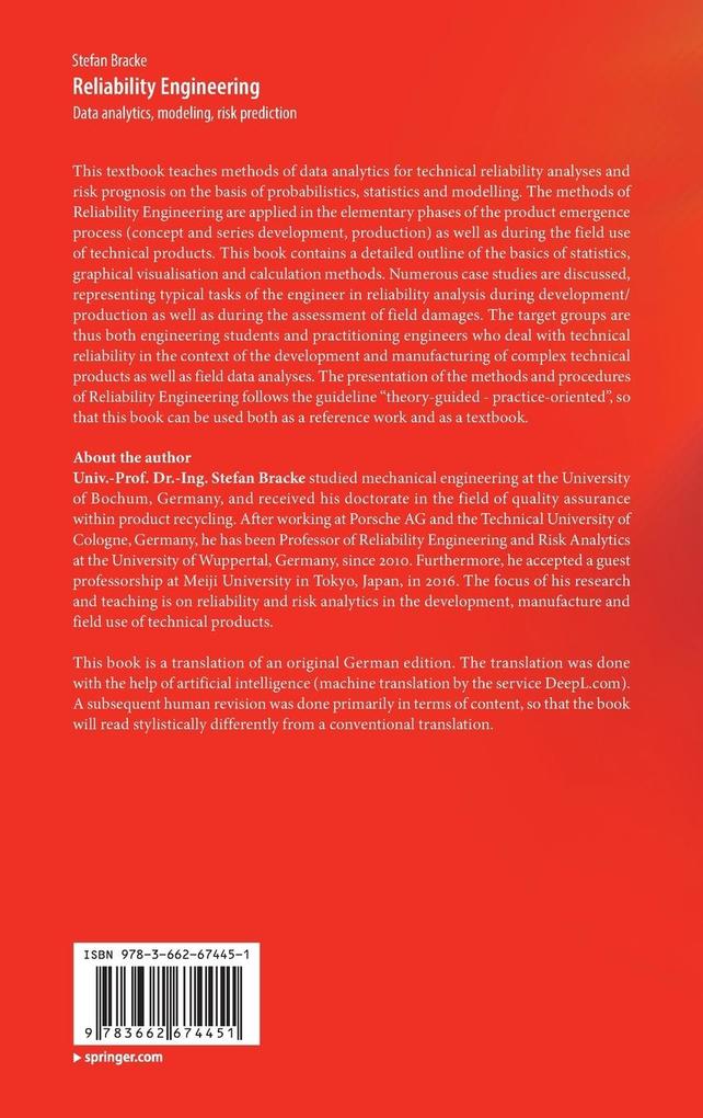 Weitere Ansicht: Reliability Engineering | Stefan Bracke
