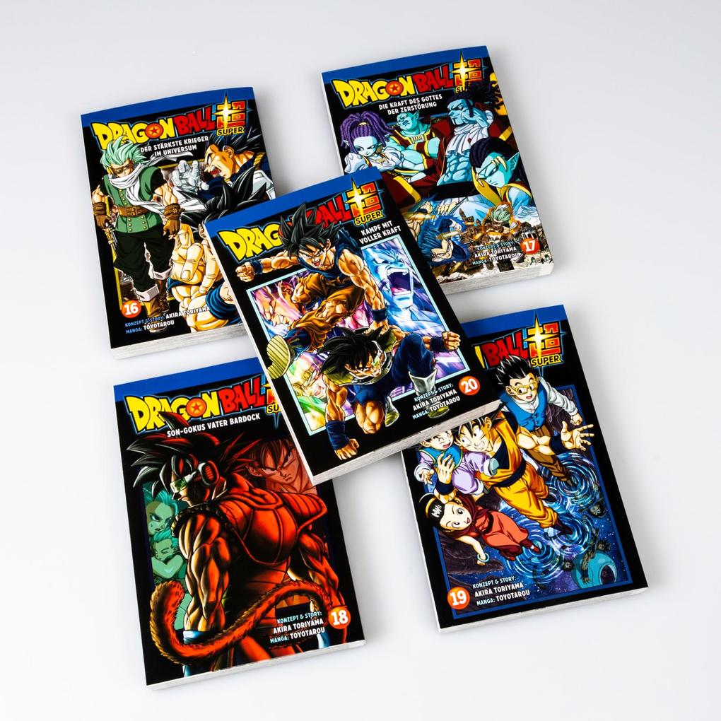 Weitere Ansicht: Dragon Ball Super, Bände 16-20 im Sammelschuber mit Extra | Akira Toriyama (Original Story), Toyotarou, Akira Toriyama