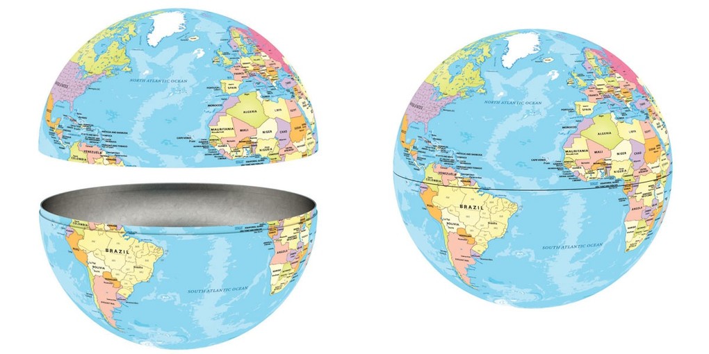 Weitere Ansicht: Map of the World Tin
