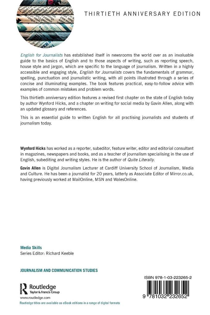 Weitere Ansicht: English for Journalists | Gavin Allen, Wynford Hicks