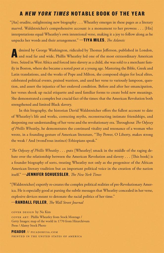 Weitere Ansicht: The Odyssey of Phillis Wheatley | David Waldstreicher