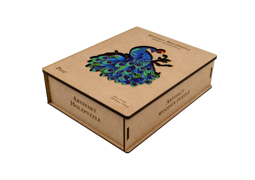 Weitere Ansicht: Philos 9081 - Artefakt Holzpuzzle 2in1 Pfau