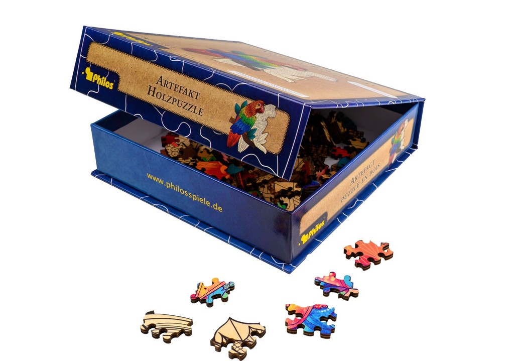 Weitere Ansicht: Philos 9082 - Artefakt Holzpuzzle 2in1 Papagei