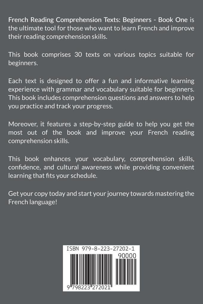 Weitere Ansicht: French Reading Comprehension Texts | Mikkelsen Dubois