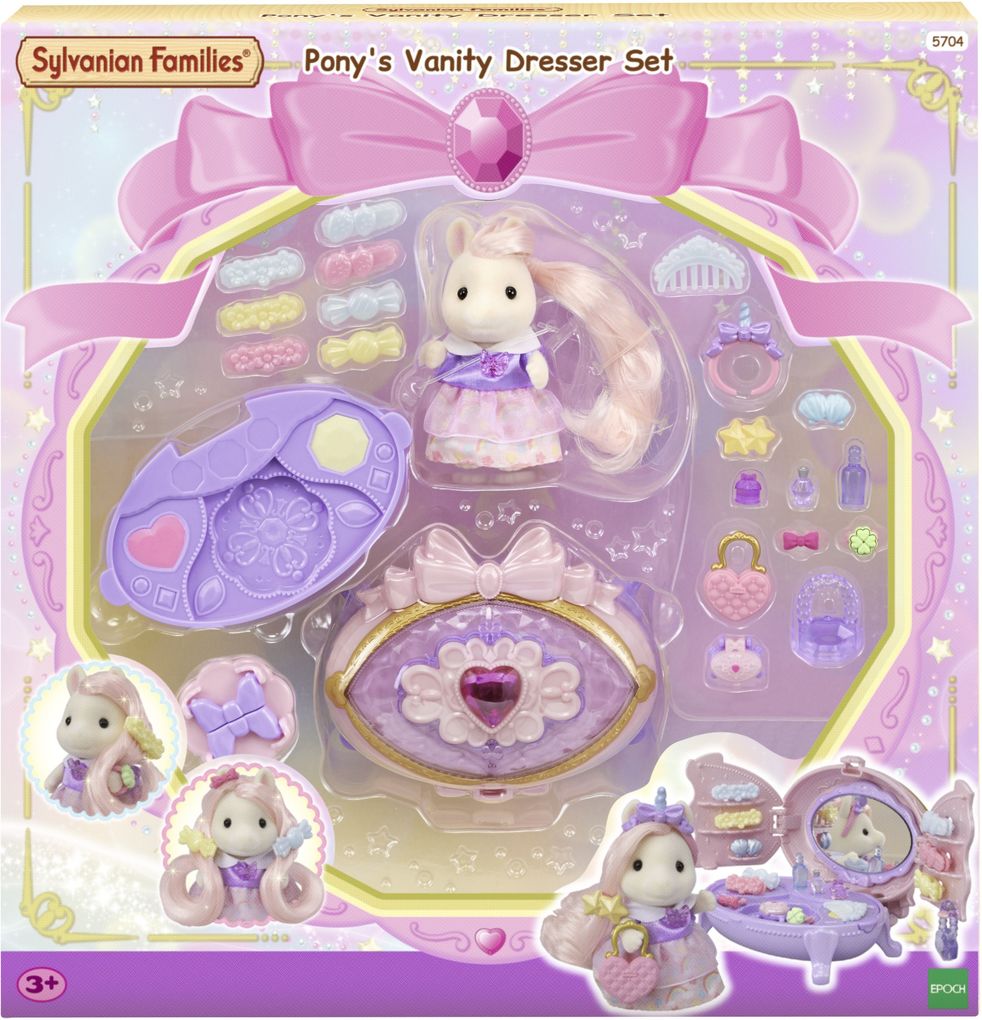 Weitere Ansicht: Sylvanian Families - Schminkkommode mit Pony Figur