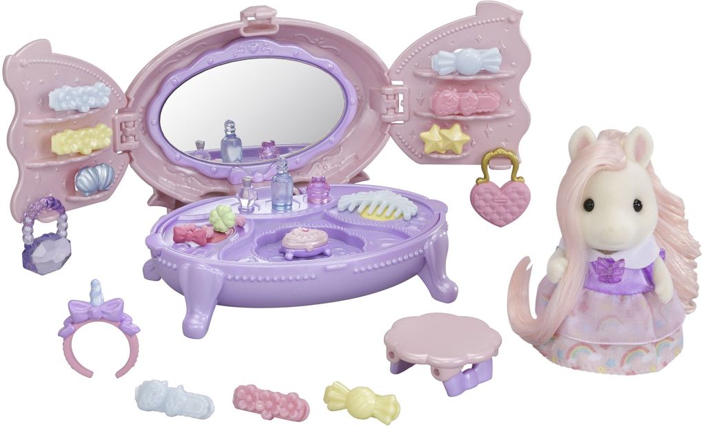 Weitere Ansicht: Sylvanian Families - Schminkkommode mit Pony Figur