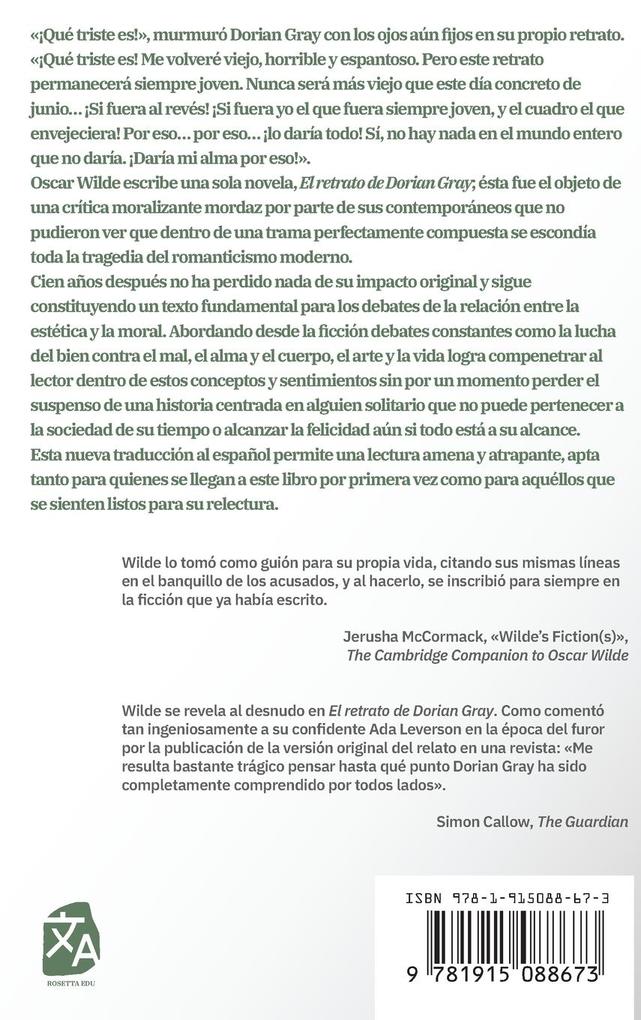 Weitere Ansicht: El retrato de Dorian Gray | Oscar Wilde