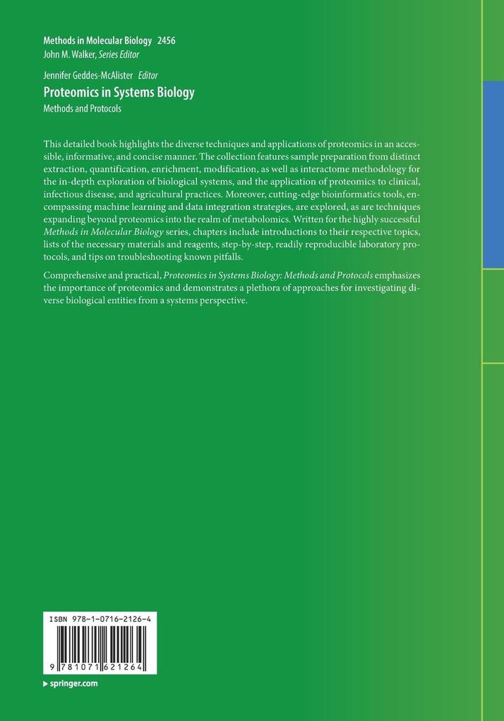 Weitere Ansicht: Proteomics in Systems Biology