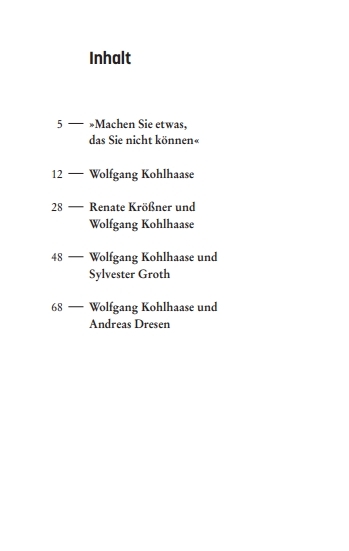 Weitere Ansicht: Gespräche mit Wolfgang Kohlhaase | Knut Elstermann