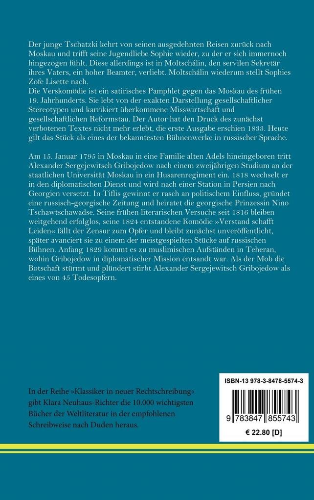 Weitere Ansicht: Verstand schafft Leiden | Alexander Gribojedow