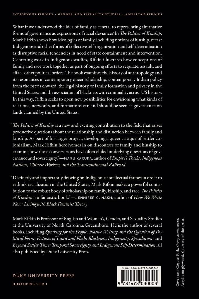 Weitere Ansicht: The Politics of Kinship | Mark Rifkin