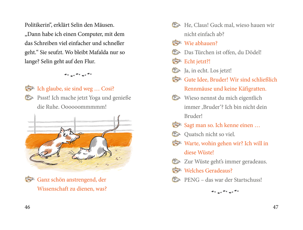 Weitere Ansicht: Mafalda mittendrin - Zwei Mäuse auf der Flucht | Katja Alves