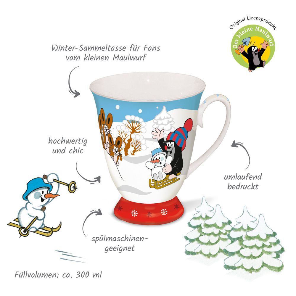 Weitere Ansicht: Trötsch Der kleine Maulwurf Sammeltasse Winter