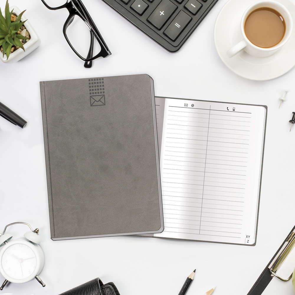 Weitere Ansicht: Trötsch Adressbuch Soft Touch A5 Anthrazit