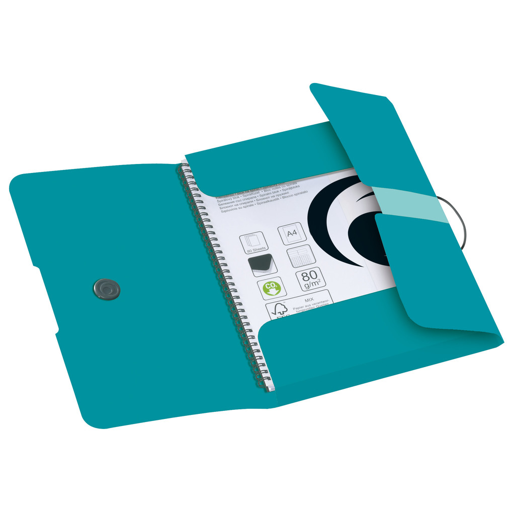 Produktbild: Herlitz Gummizugmappe A4 caribbean turquoise