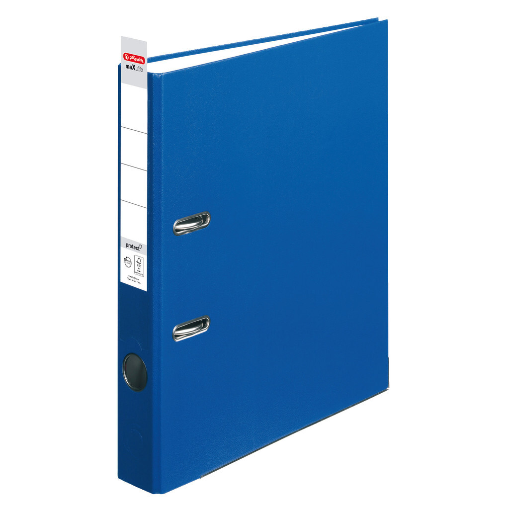 Produktbild: Herlitz Ordner maX.file protect A4 5cm blau