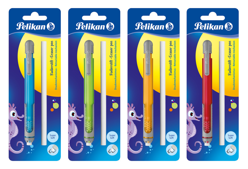 Produktbild: Pelikan Radierstift inkl. Ersatzradierer, farbig sortiert, 1 Stück