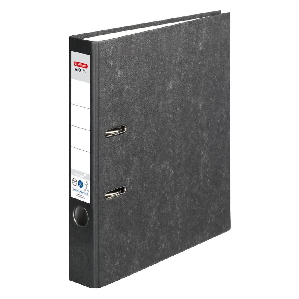 Produktbild: Herlitz Ordner maX.file nature A4 5cm schwarz