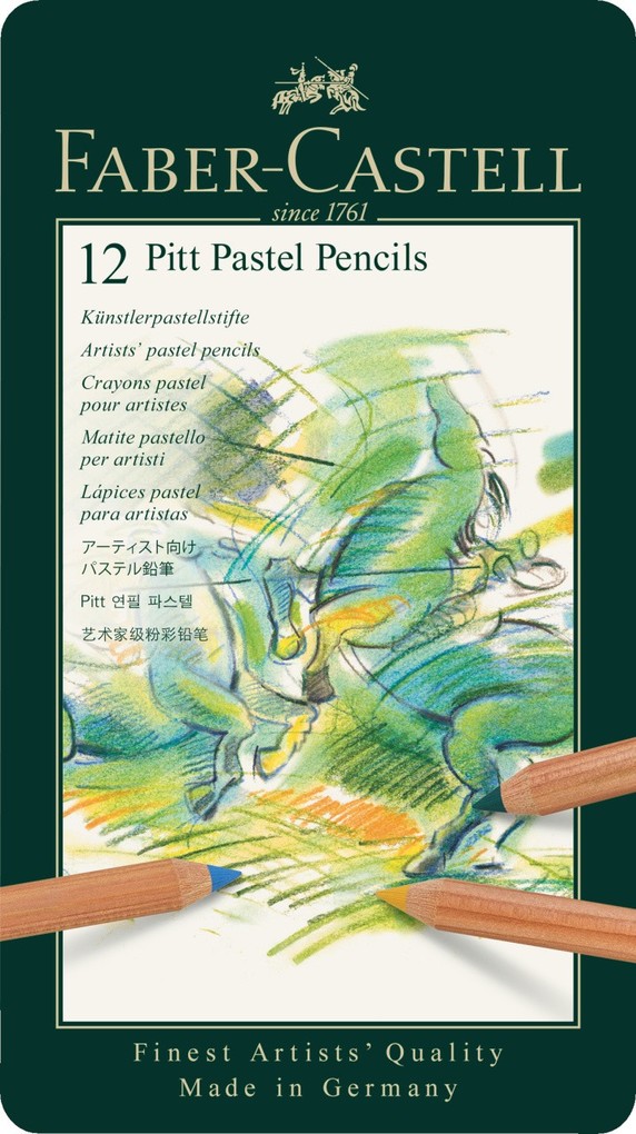 Produktbild: Faber-Castell Farbstifte Pitt Pastel, 12er Metalletui