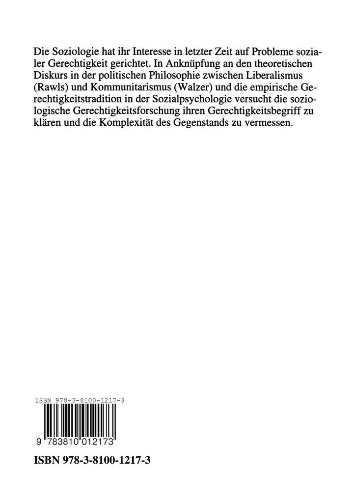 Weitere Ansicht: Soziale Ungleichheit und soziale Gerechtigkeit